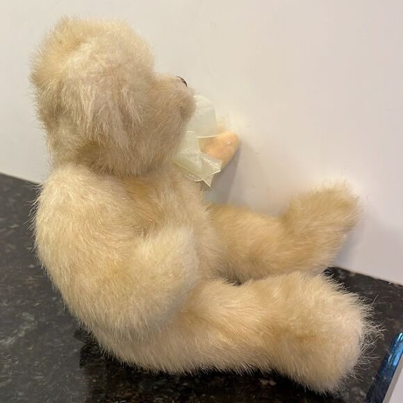 Ganz -Heritage Collection-Message Teddy Bear Tan with yellow ribbon. Size 11” - Picture 6 of 12